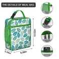 thumbnail image 3 of Botanical Insulated Lunch Bag Box Student Reusable Lunch Bag with Side Pocket Lunch Tote Portable Bag Picnic Hiking, 3 of 6