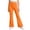 BWX49-Orange, variant on VV AVEORS Girls Flare Leggings Mid Waisted Bell Bottom Yoga Pants Fleece Ruffle Trim Bootcut Pant White 150