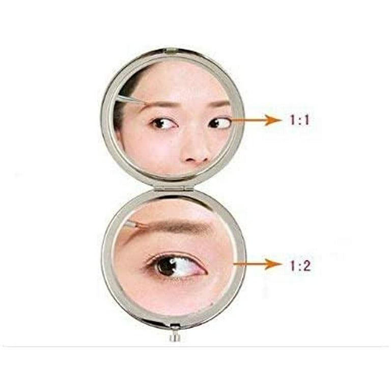 3 Pieces Magnifying Compact Cosmetic Mirror 2.75 Inch Round Pocket Makeup  Mirror Travel Handheld Com…See more 3 Pieces Magnifying Compact Cosmetic
