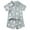 Blue, variant on Toddler Boy Clothes Kids Boys Summer Cotton Button Down Printed Short Sleeve Beach 6M 12M 18M 24M 3T 4T T shirt + Drawstring Pants T-Shirt Tops & Shorts Sets Two Pieces Set