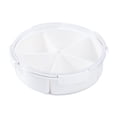 thumbnail image 4 of jifeng Divided Serving Box Nordic with Lid Refrigerator Food Organizer Salad Veggie Circular, 4 of 9