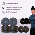 thumbnail image 2 of Set de 10 discos de 5 libras, para barras y mancuernas de 1 pulgada, 2 of 4