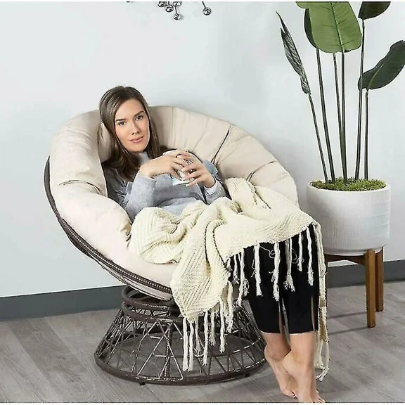 Round Cushion Round Tufted Chair Cushion Thick Solid Color Comfortable Floor Cushion, Garden Cushion, Rattan Armchair Cushion, Hanging Chair Cushion,