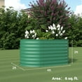 thumbnail image 2 of WildBreak Raised Garden Bed 4 x 2 x 2 feet, Galvanized Raised Plant Box, Green, 2 of 8