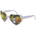 thumbnail image 1 of Heart Sunglasses for Women Men Festival Party Rave Light Changing Heart Effect Diffraction Glasses UV400 Protection, 1 of 7