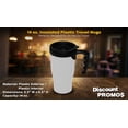 thumbnail image 4 of 14 oz. Insulated Plastic Travel Mugs - 10 pack - White, 4 of 5