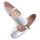 thumbnail image 3 of Zapatillas de ballet Stunner Stunner para mujer de piel plateada 39 (7), 3 of 7