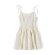 thumbnail image 2 of VISgogo Vestido sin mangas para mujer con color sólido, correas de espagueti ajustables Ropa de decoración plisada VISgogo moda, 2 of 9
