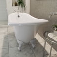 thumbnail image 4 of Dreamline Btac6228ffxxf Atlantic 61" Free Standing Acrylic Soaking Tub - White, 4 of 10