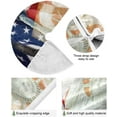 thumbnail image 2 of FMSHPON 4th of July Patriotic American Flag Bald EagleStatue of Liberty Xmas Christmas Tree Skirt Stand Mat for Holiday Party Decoration Indoor Outdoor 36 inches, 2 of 6