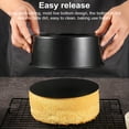 thumbnail image 4 of Pebbuoy 8-Inch Carbon Steel Cake Mold Non-stick Food Grade Easy Release Chiffon Cake Baking Mould Dishwasher Safe Round Cake Pan Kitchen Gadgets, 4 of 6