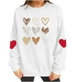 thumbnail image 5 of Dgankt Plus Size Clothes for Women Kindness Heart Sweatshirt Love Heart Graphic Tees Valentine's Vibes Love Long Sleeve Shirts Tops XS-XL, 5 of 8