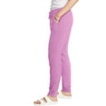 thumbnail image 2 of Hanes Women's Joggers French Terry Sweatpants Pockets Stretch Waistband Drawcord 30" inseam, 2 of 3