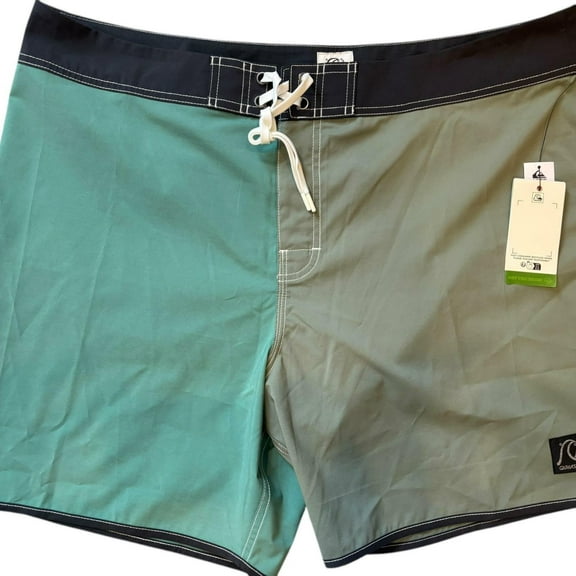 Quiksilver Men Original Scallop Jester 18" Shorts Sea Spray Size 40
