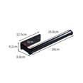 thumbnail image 3 of Mosiee Black Aluminum Wall-Mounted Kitchen Storage Rack Paper Roll Holder, 3 of 9