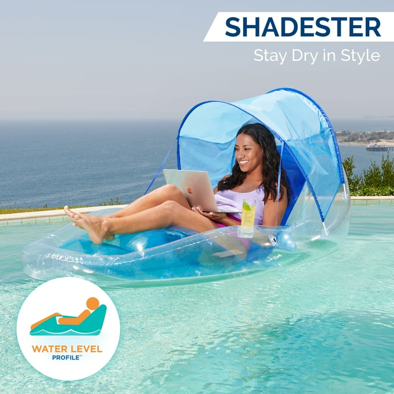 Swimways Dry Float Shadester Pool Float, Clear
