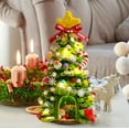 thumbnail image 6 of AYktou 10 Inch Handmade DIY Mini Christmas Trees with 20-LED String Light, Desktop Colorful Twisties Sticks Small Christmas Tree Material, Tabletop Ornaments for Living Room Bedroom TV Cabinet, 6 of 7