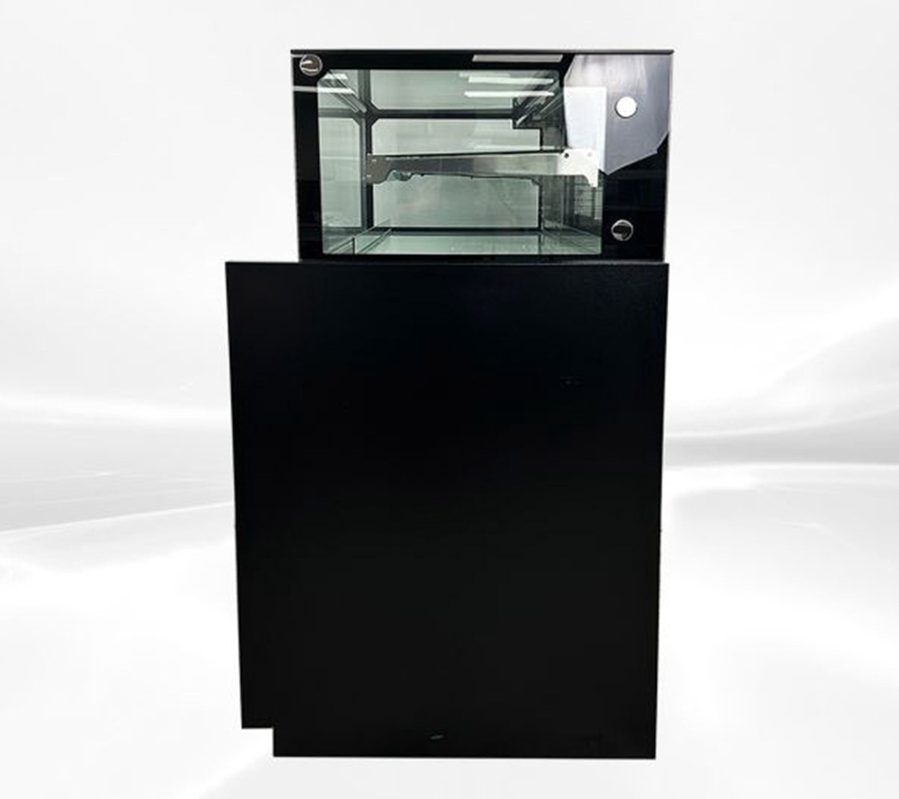 60 Inch Commercial Open Air Display Refrigerator Grab and Go Merchandiser Cooler NSF Certified Black