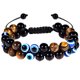 thumbnail image 1 of WORGEOUS Pulsera de piedra de ojo de ojo malvado pulsera con cuentas de cuentas cadena de mano de yoga ajustable, 1 of 9