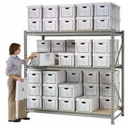 Record Storage Rack Starter - Gray - 96 x 36 x 96 in.