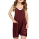 thumbnail image 1 of Odeerbi 5-14 Años Niñas Traje de Verano Lindo Color Sólido Camisola Romper Casual Transpirable Cómodo Combinados Pantalones Cortos Con Bolsillos, 1 of 5