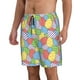 thumbnail image 2 of Balery Colorful Easter eggs Traje de Baño Estilo Hawaiano para Hombre, Shorts de Secado Rápido con Bolsillos-Large, 2 of 6