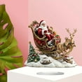 thumbnail image 6 of YANHAIGONG Christmas Reindeer Decorations Indoor,Small Tabletop Christmas Decorations,Santa Claus and Reindeer Sleigh Acrylic Sign with Stand Inspirational Desktop Display Sign Home Decoration, 6 of 6