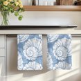 thumbnail image 7 of Navy Blue Conch Kitchen Towels Set of 3, Coastal Summer Ocean Nautical Absorbent Dish Towels for Kitchen, Microfiber Hand Towel, Quick Drying Tea Towel for Cleaning Decorative Dishcloths, 7 of 7