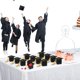 thumbnail image 5 of 30 cajas de dulces para graduación, 6 cm x 6 cm, caja de regalo con forma de birrete de doctorado, caja de dulces de chocolate, galletas y celebración de graduación de color negro con borla amarilla, 5 of 7