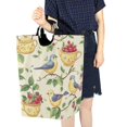 thumbnail image 4 of Yayeee Freestanding Laundry Hamper with Handle Collapsible Large Storage Basket for Clothes, Birds with Strawberries, 4 of 7