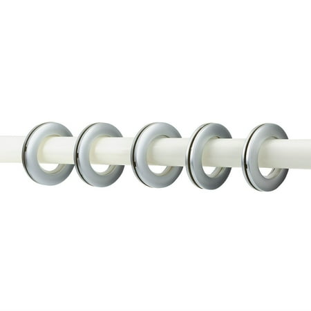 

WCIC Curtain Grommets 1-9/16 Curtain Eyelet Rings Nanoscale Low Noise Roman Ring Matte Silver