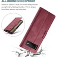 thumbnail image 6 of Wallet Case for Google Pixel 6,Magnetic Protect PU Leather Flip Case with Card Holders RFID Blocking Kickstand Shockproof Protection Case for Google Pixel 6 2021 (Red), 6 of 15