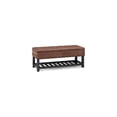 thumbnail image 4 of Homestock Global Glam  44 Inch Wide Traditional Rectangle Storage Ottoman Bench With Open Bottom, 4 of 45