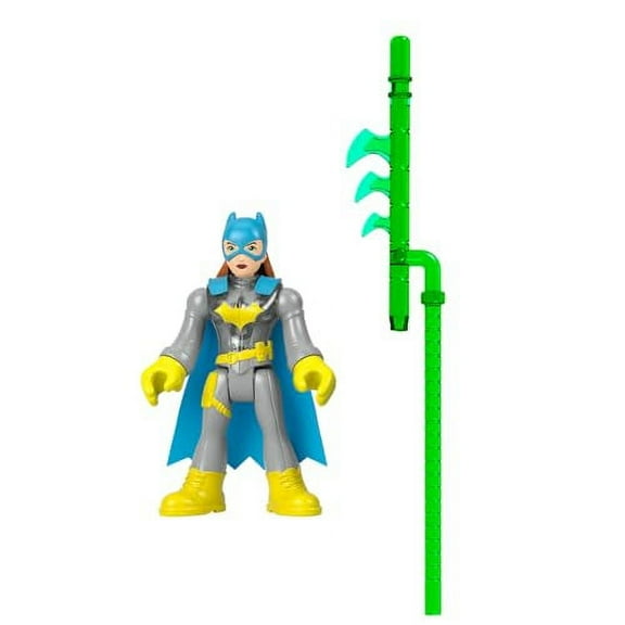 Replacement Part for Imaginext Playset Inspired by DC Superfriends - HGX97 ~ Replacement Poseable Batgirl Figure and Green Battle Accessory ~ Lights Up when placed on Special Backpack
