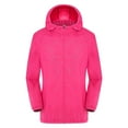 thumbnail image 5 of Inglocry Women's Rain Jacket Soft Lightweight Full Zip Sweatshirts Coat Casual Winter Warm Sweaters with Pockets Outdoor Coat Hot Pink 2XL, 5 of 5