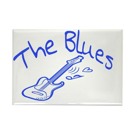 CafePress - The Blues - Rectangle Magnet, 2"x3" Refrigerator Magnet