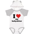 thumbnail image 3 of Inktastic I Heart My Babysitter Boys or Girls Baby Bodysuit, 3 of 5