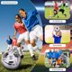 thumbnail image 3 of Wosthever Balón de fútbol de tamaño 5 estándar de PU para entrenamiento de fútbol, tamaño 5, balón de fútbol para partidos cosido a Ropa Deportiva, Zapatos negro, 3 of 6