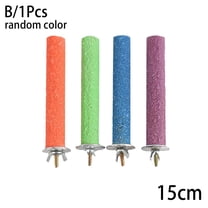 Parrot Paw Grinding Perch Pet Stand Bird Quartz Branch Chewing Shelf Budgie Z6A2