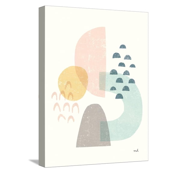 Art.com Happy Thoughts I v2 Stretched Canvas Print Wall Art by Moira Hershey, 12" x 16"
