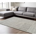 thumbnail image 4 of 7' X 10' Cream and Black Abstract Distressed Area Rug, 4 of 10