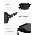 thumbnail image 4 of Lentes de sol rectangulares polarizados de moda SOJOS SJ2610 para mujeres y hombres, 4 of 5
