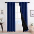 Blackout Curtains Rod-Mounted Light Blocking Polyester 84x52 Inches for ...
