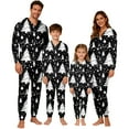 thumbnail image 5 of Fiaer Family Matching Christmas Onesie Pajamas Cute Funny Printed One Piece Xmas Pjs Hooded Holiday Sleepwear Full Zip up Jumpsuit Loungewear Sleepwear Baby 12M, 5 of 9