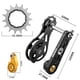 thumbnail image 3 of Equipo de conversión de velocidad única para bicicleta de montaña, repuestos duraderos, llave ligera 15T negro, 3 of 8