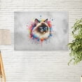 thumbnail image 2 of Watercolor Drip Siamese Pop Art Colorful Portrait Artwork Horizontal Matte Canvas Poster Cat Lover Kitten Owner Gifts Wall Art Home Decor - 01009, 2 of 5