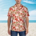 thumbnail image 4 of Haiem Dragonfly Mushroom Printed Hawaiian Shirt for Men - Men’s Casual Beach Summer Shirts - Stretch Fabric with Modern Fit-X-Large, 4 of 9