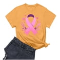 thumbnail image 2 of Frostluinai Cancer Survivor Shirts for Women Short Sleeve Breast Cancer Awareness Shirts Crew Neck Pink Ribbon Tshirts for Ladies, 2 of 4