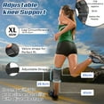 thumbnail image 6 of OhhGo 2 Pcs Hinged Knee Brace for Women Men, Knee Supports Sleeve with Removable Bracket Knee Stabilizer Wrap for Arthritis Pain Joint Pain Knee Pain Relief, Black, 6 of 9