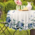 thumbnail image 4 of Eikione Nappes Rondes 60 Po, Nappe Florale Imperméable, Nappe Fleur en Polyester Infroissable pour Fête sur Patio, 4 of 5